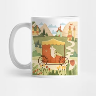 Lovely landscape with a little mouse Mug